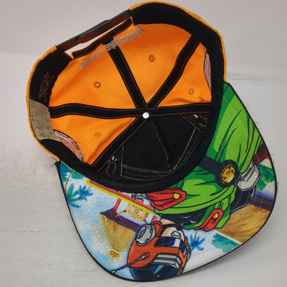 Bioworld Great Saiyaman 5 Panel Orange Black One Size Anime Under Visor Hat