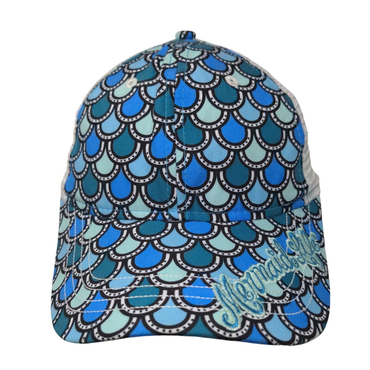 Mermaid Life Strapback Trucker Hat Multicolor OSFA Embroidered Mesh Back