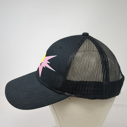 Smash Court Trucker Hat Black One Size Mesh Back Pickleball Graphic Snapback