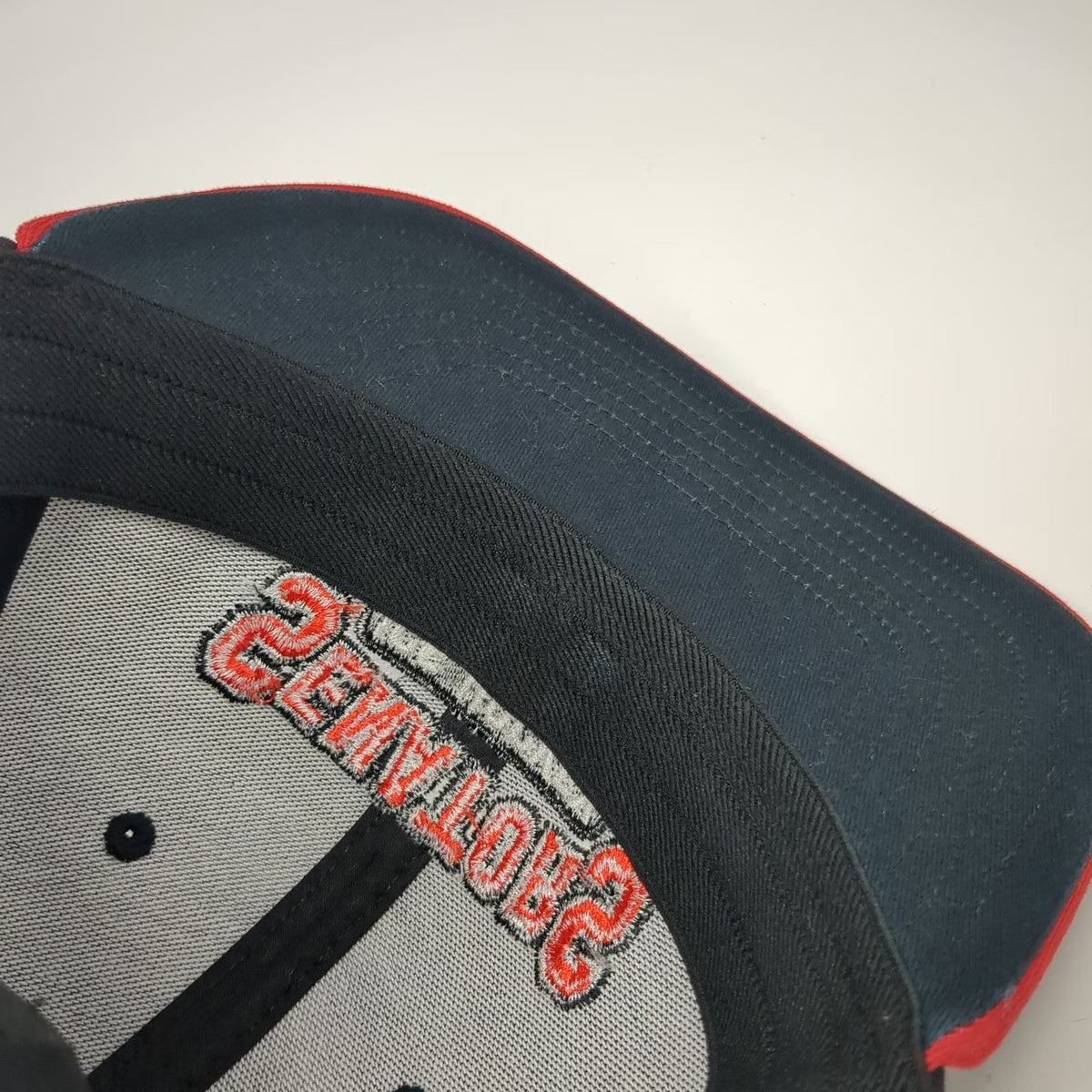 OC Sports Senators Ice Hockey Baseball Cap Black Red L Stretch Fit Performance