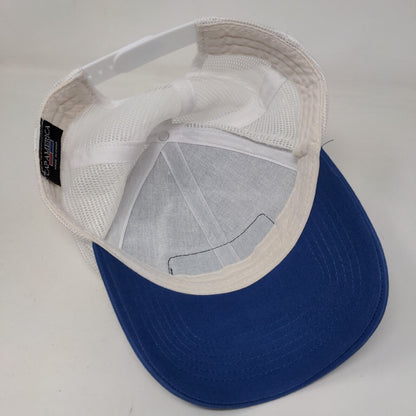 PINTU Snapback Trucker Hat Blue One Size Adjustable Mesh Back Cap America