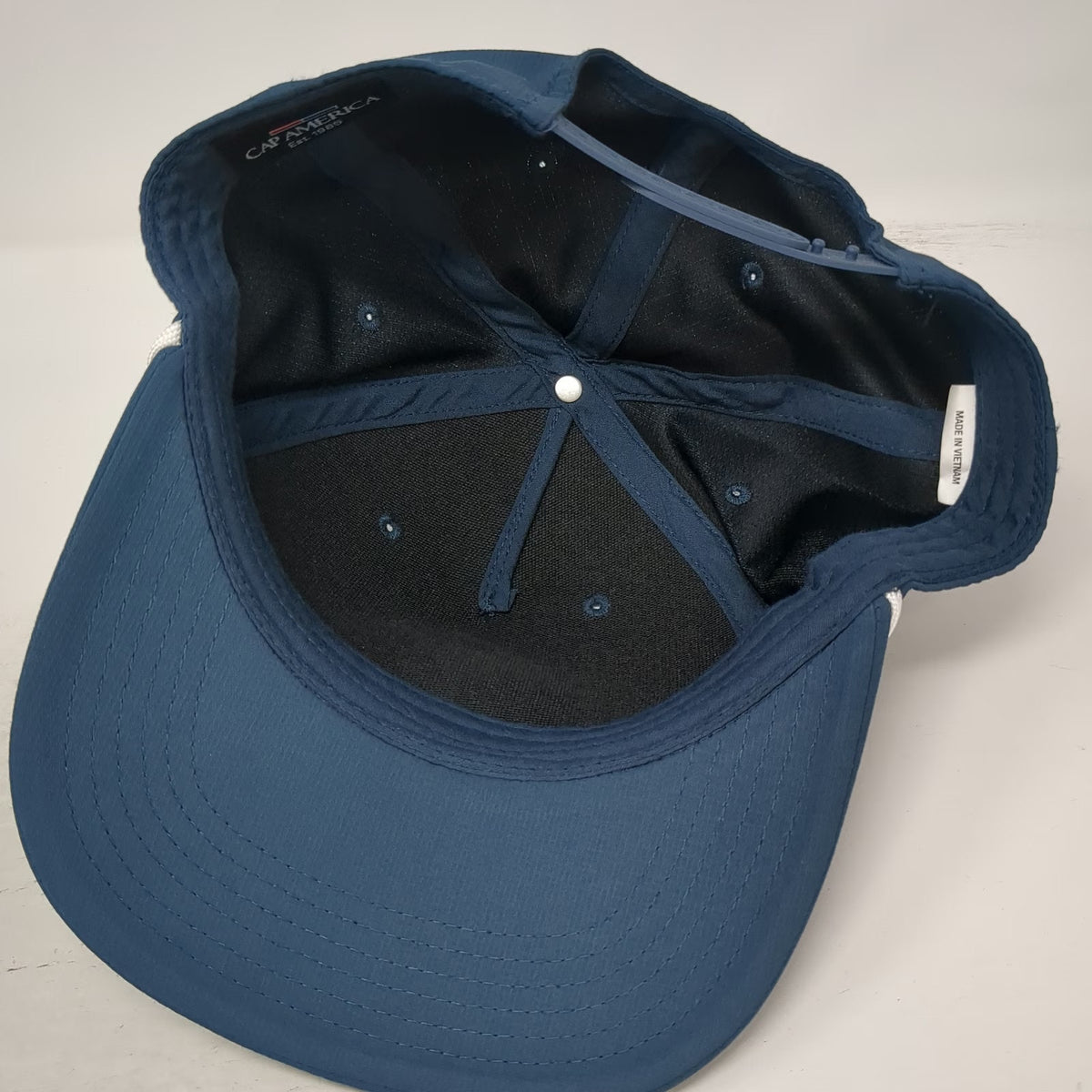 Cap America 5 Panel Blue Hat One Size Idaho Farms For Vets Golf Rope Snapback