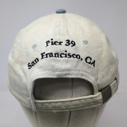 Bubba Gump Shrimp Co. Baseball Cap Hat Beige Blue One Size Denim San Francisco