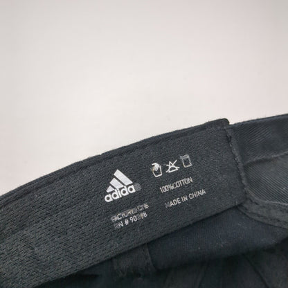 Adidas Slideback Hat Black One Size Adjustable Embroidered 3 Stripes
