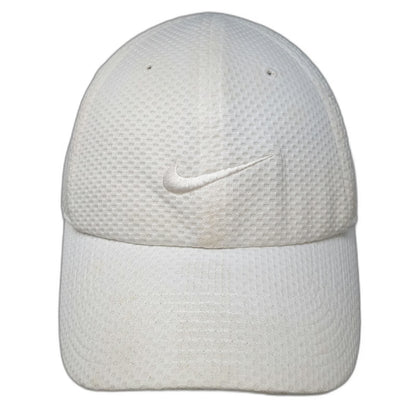 Nike Baseball Cap White One Size Dri-FIT Heritage86 Mesh Slideback Hat Swoosh