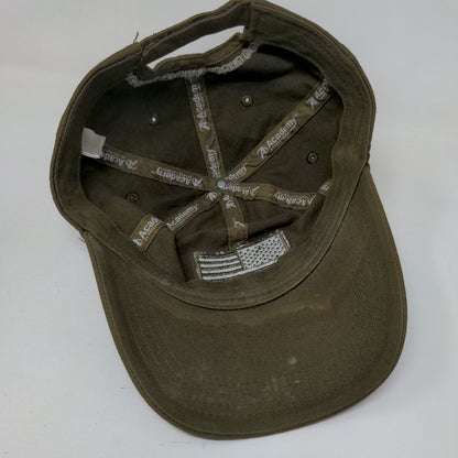 USA Flag Strapback Hat Brownish-Green One Size Patriotic Academy Sports Outdoors