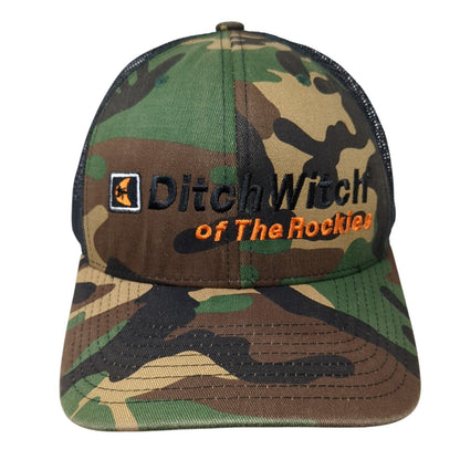 Ditch Witch of the Rockies Snapback Trucker Hat Camouflage One Size