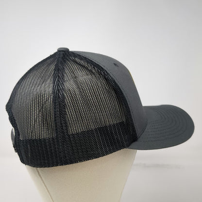 Yupoong Trucker Hat Gray Black Yellow One Size Dennis Dillon 50 Years Snapback
