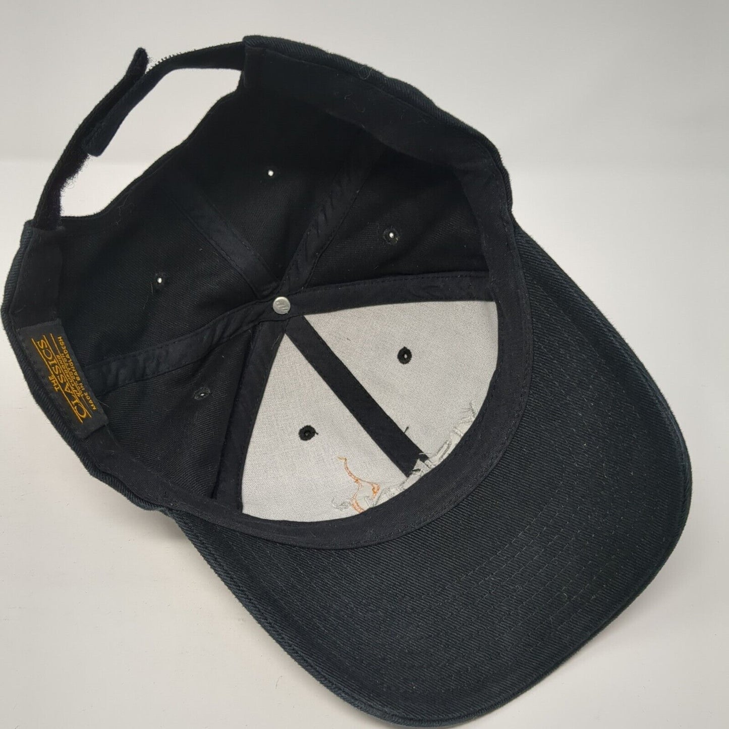 Vision Grills Strapback Hat Black OS Adjustable Embroidered Classics Yupoong