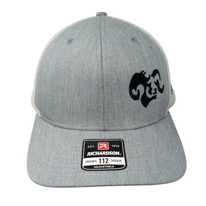 Power Engineers Snapback Mesh Back Trucker Hat Gray Adjustable Colorblock