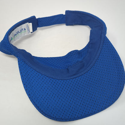 Augusta Sportswear Strapback Visor Hat Blue One Size Adjustable Outdoor