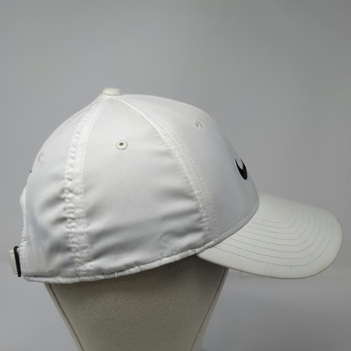 Nike Baseball Cap White One Size Dri-FIT Legacy91 Swoosh Logo Adjustable Hat