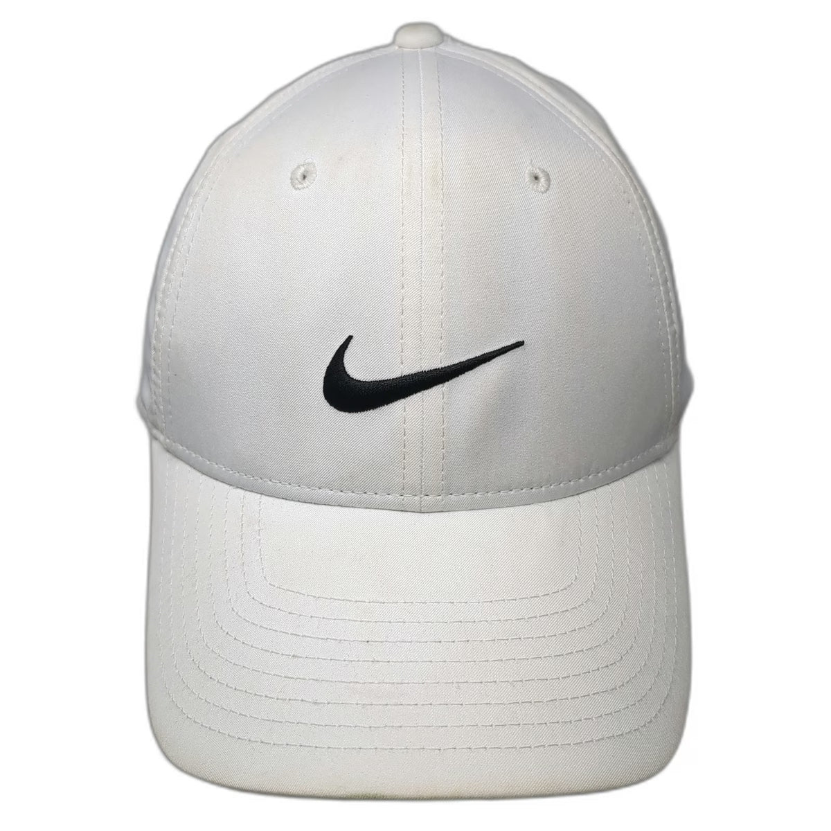 Nike Baseball Cap White One Size Dri-FIT Legacy91 Swoosh Logo Adjustable Hat