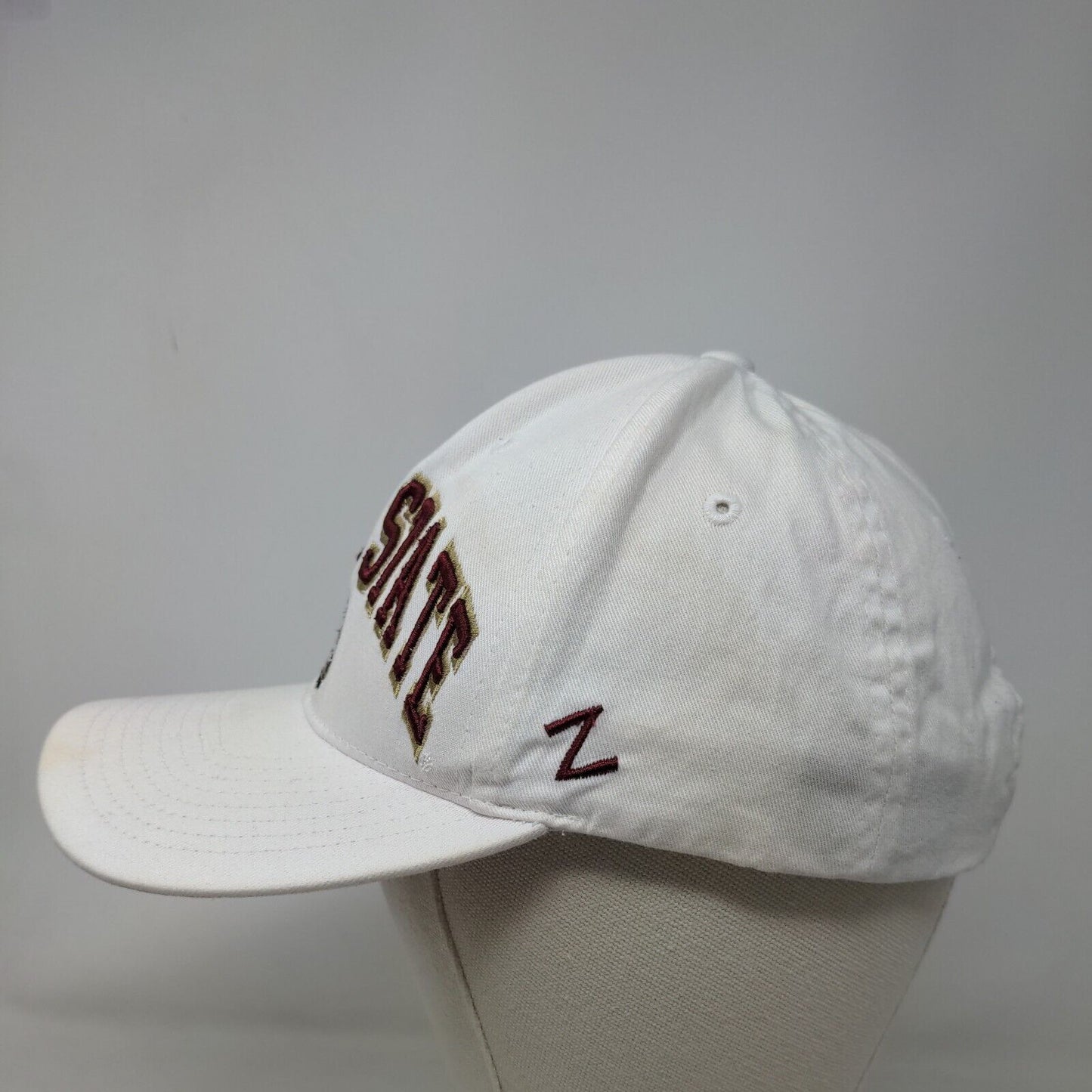 Zephyr Men's Snapback Hat White Florida State Seminoles Embroidered Logo