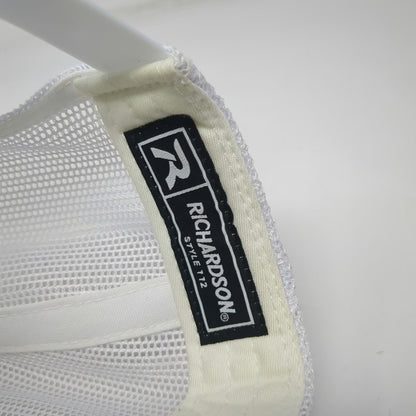 Richardson Trucker Hat Blue White One Size Advantage Archery Logo Mesh Snapback