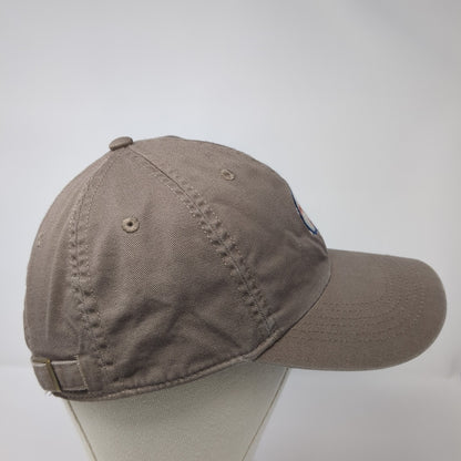 Life is Good Slideback Baseball Cap Brown OS Adjustable Embroidered 6 Panel