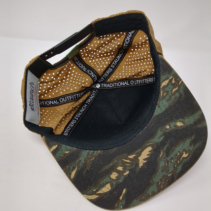 Peezy Snapback Hat Brown OS Adjustable Breathable Embroidered Rope Staunch