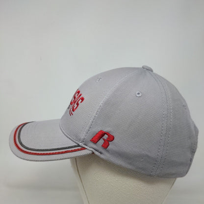 Russell Athletic Men's Strapback Hat Gray Embroidered Arkansas Razorbacks Logo