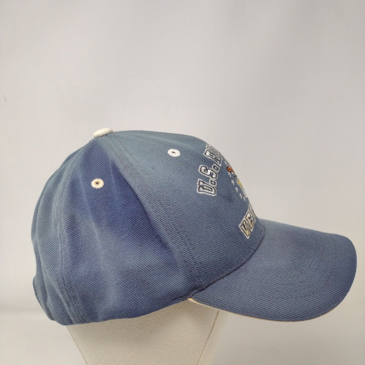 US Air Force Veteran Strapback Hat Blue One Size Rapid Dominance