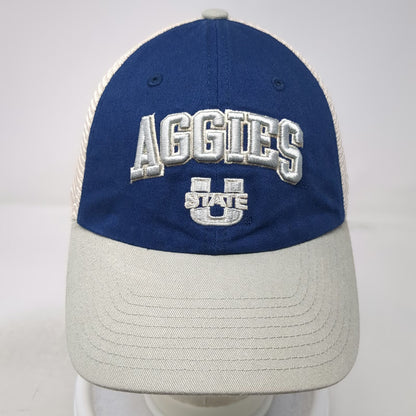 Utah State Aggies NCAA Captivating Trucker Hat Blue Gray One Size Mesh Snapback