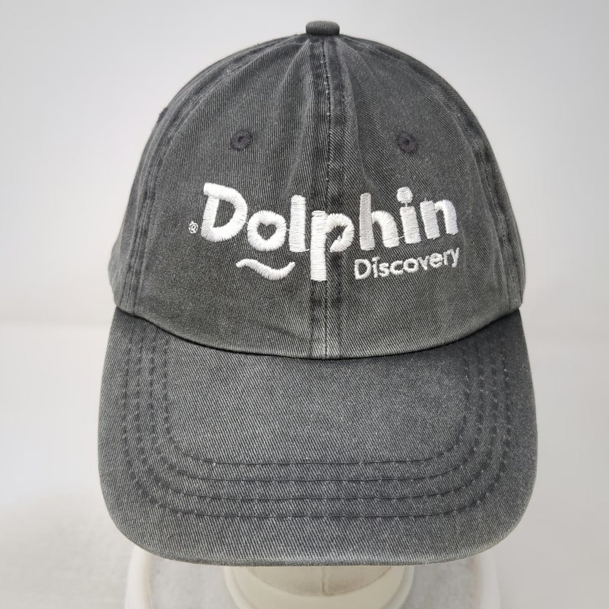 dkps Dolphin Discovery Gray Baseball Cap OSFM Strapback San Jose del Cabo Hat
