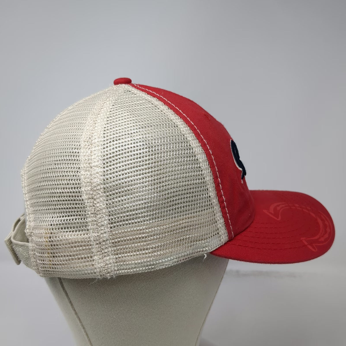 Eagle Wing Baseball Cap Red One Size Strapback Hat Oaklawn Hot Springs Mesh Back