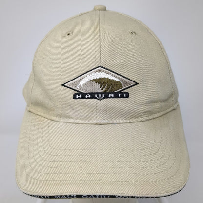 Surfware Hawaiian Classics Baseball Cap Beige OSFM Hawaii Wave Logo Hat Slide