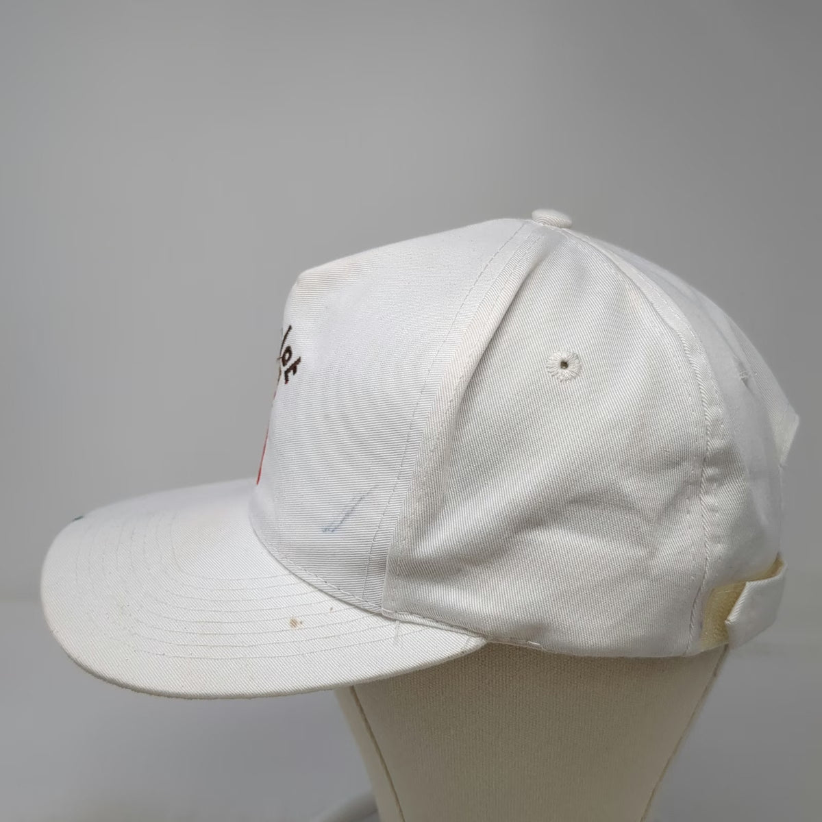 Head To Toe 5 Panel White McDonalds Simplot Fries Strapback Hat Logo Vintage