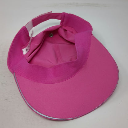 Lululemon Pink Baseball Cap One Size Reflective Trim Strapback Athletic Hat