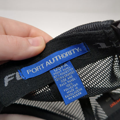 Camp Rainbow Gold Strapback Trucker Hat Gray OS Adjustable 110 Flexfit Mesh Back