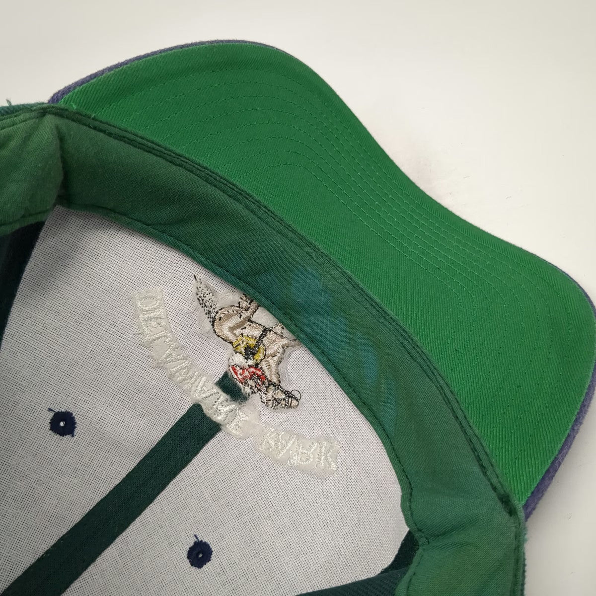 Green Blue Delaware Park Horse Racing Jockey Baseball Cap One Size Slideback Hat