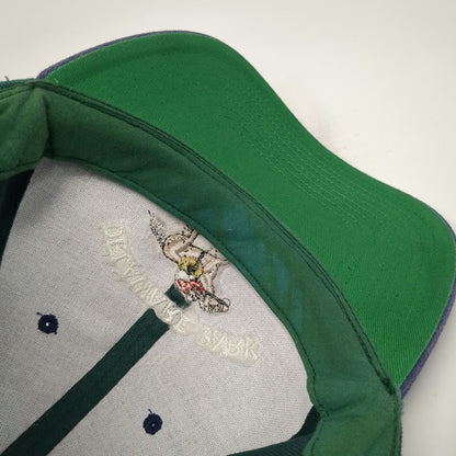 Green Blue Delaware Park Horse Racing Jockey Baseball Cap One Size Slideback Hat