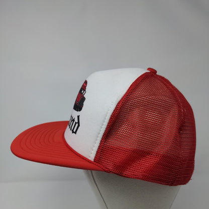 England Truck Snapback Rope Trucker Hat Red OSFA Mesh Back Nissin