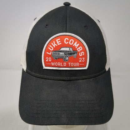 Otto Luke Combs 2023 World Tour Trucker Hat Black One Size Snapback Truck Patch