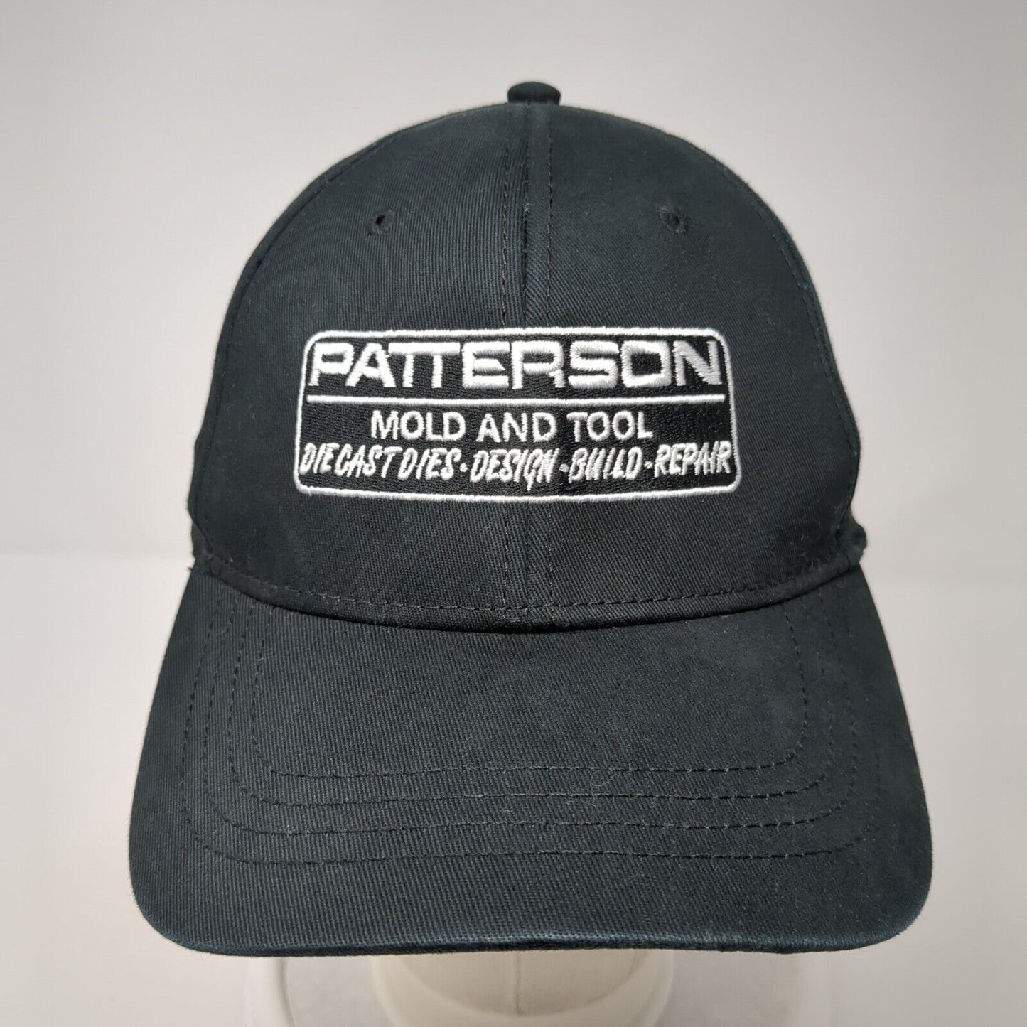 Patterson Mold And Tool Fitted Hat Black L/XL Embroidered 6 Panel Cap America
