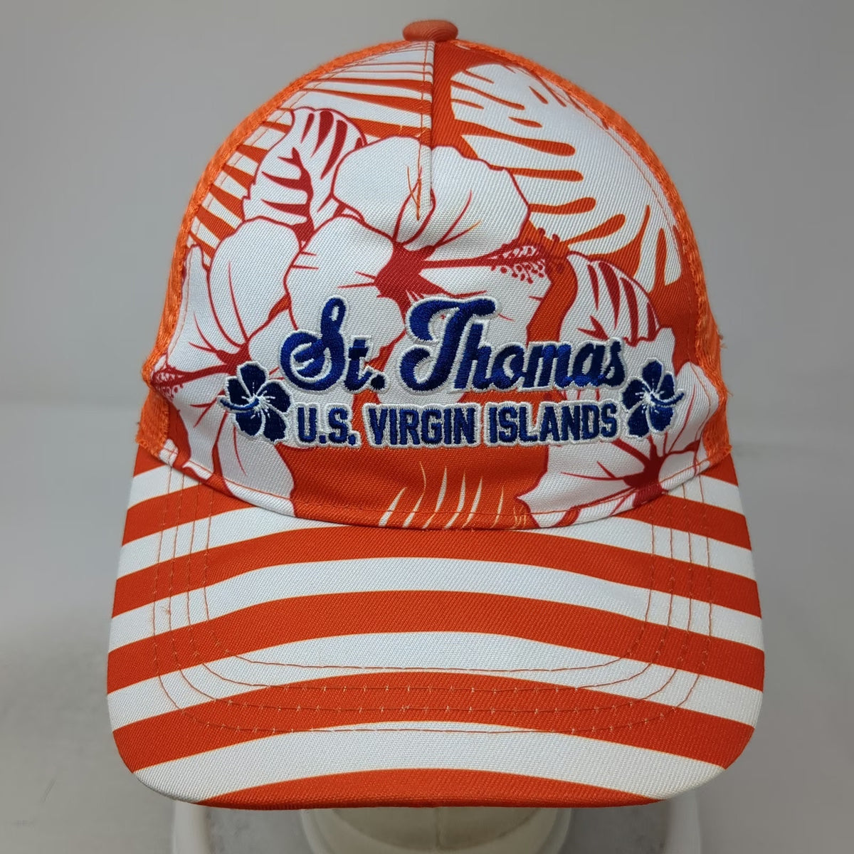 Caribbean Gifts & Things St Thomas US Virgin Islands Orange Trucker Hat One Size