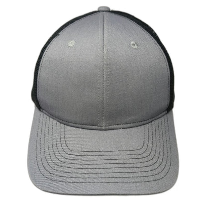 Port Authority Trucker Hat Gray One Size Mesh Snapback Blank Adjustable Curved