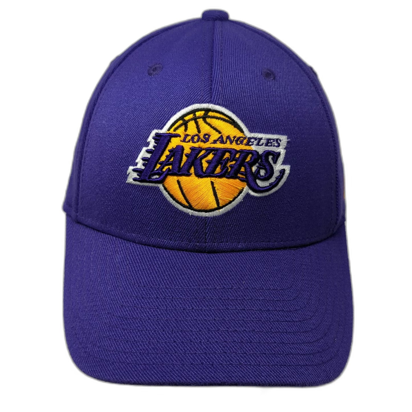Los Angeles Lakers NBA Adidas Cap Purple M Embroidered Logo Stretch Fit Hat
