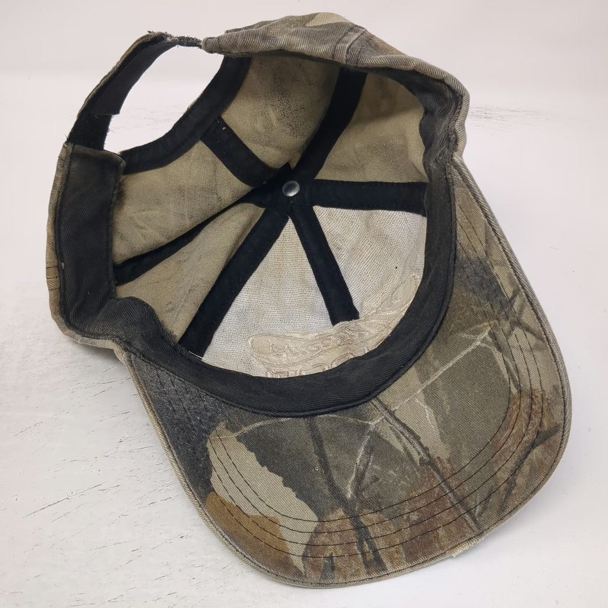 Mathews Baseball Cap Green OSFM Realtree Hardwoods Camo Archery Strapback Hat