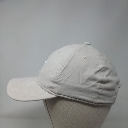 Adidas Trefoil Women's Slideback Hat Tan OSFW Embroidered 3 Stripes