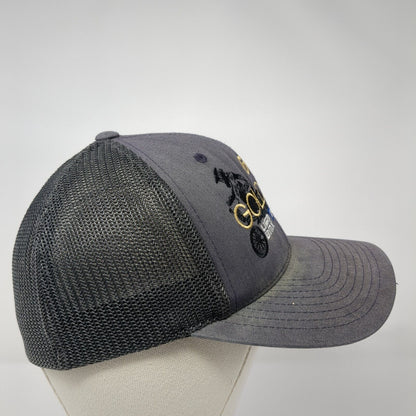 Gold Cup 2019 USA BMX Fitted Trucker Hat Gray S/M Mesh Back Port Authority