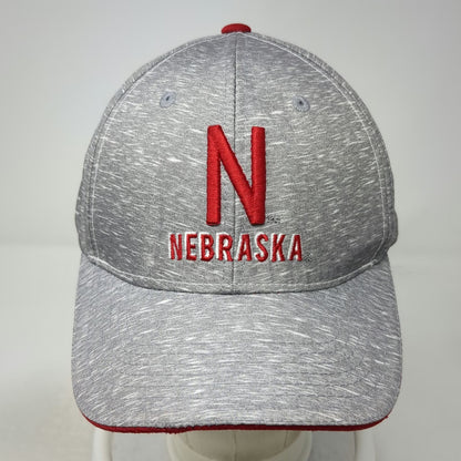 Captivating Nebraska Cornhuskers NCAA Gray OSFM Cap Strapback Embroidered Hat