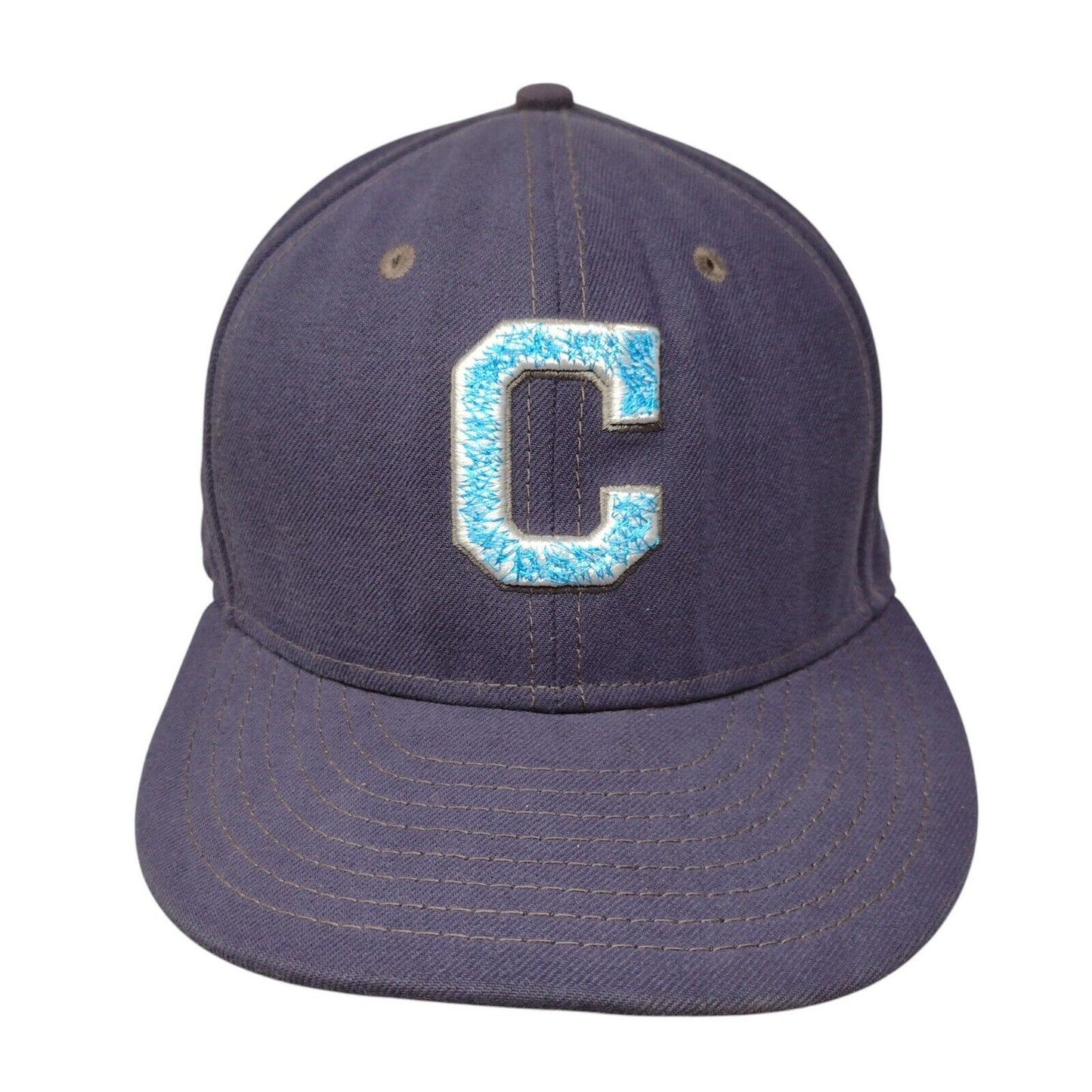 Cleveland Guardians Fitted Hat Blue 7 3/4 New Era 59Fifty Embroidered Logo MLB
