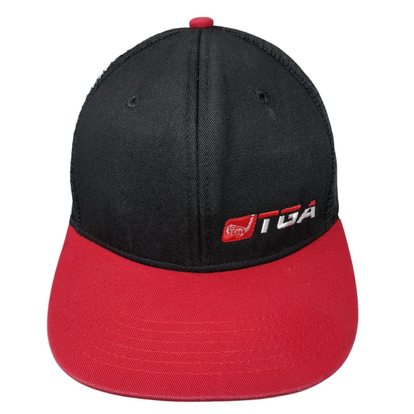 TGA Premier Golf Snapback Mesh Back Trucker Hat Black One Size Adjustable