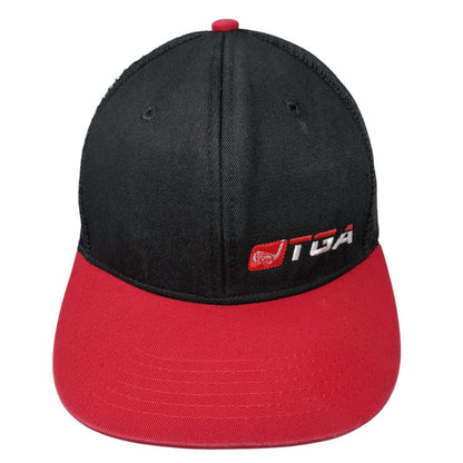 TGA Premier Golf Snapback Mesh Back Trucker Hat Black One Size Adjustable