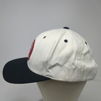 Brixton Snapback Hat White Black Red Patch Green Underbrim One Size Acrylic Wool