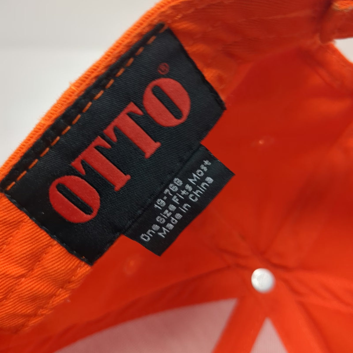OTTO Gigamon Logo Orange Baseball Cap One Size Adjustable Strapback Cotton Hat