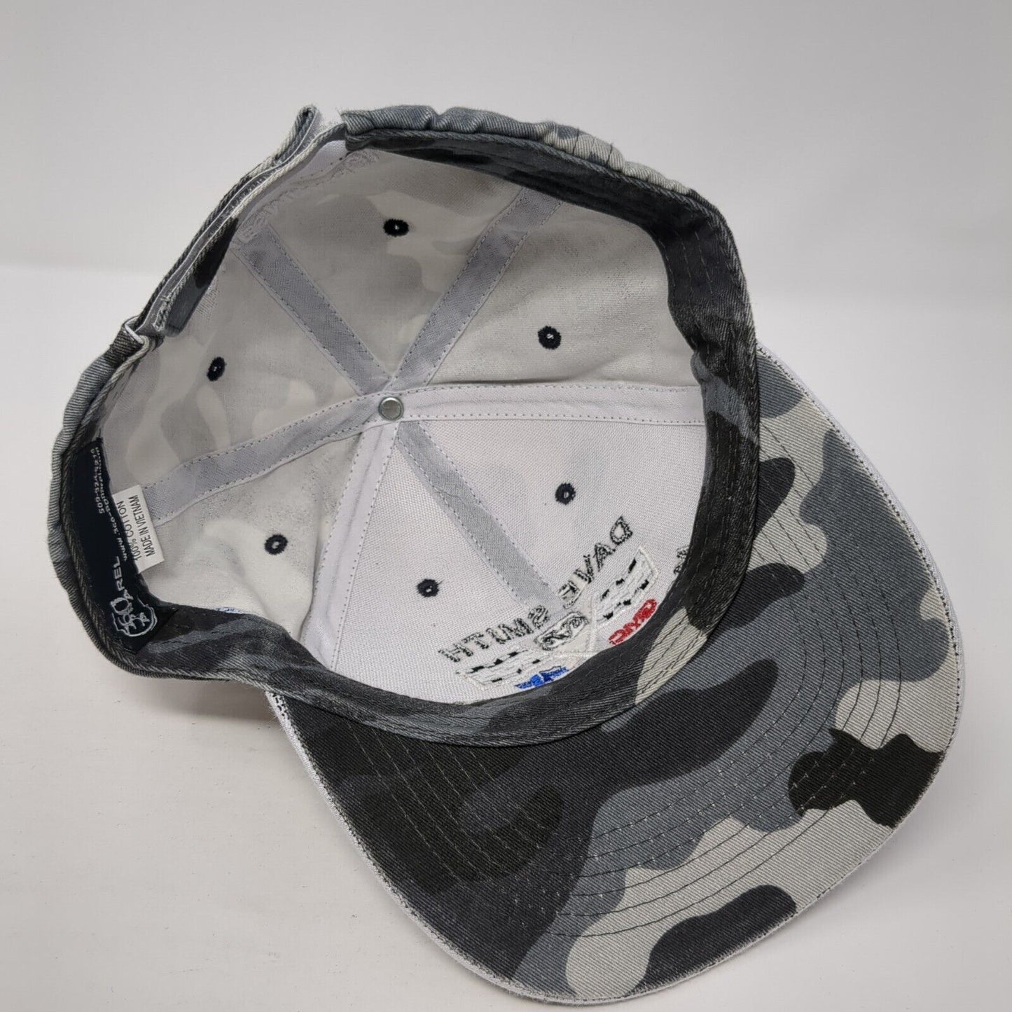 Dave Smith Motorsports Strapback Hat Camouflage One Size Adjustable 360 Apparel