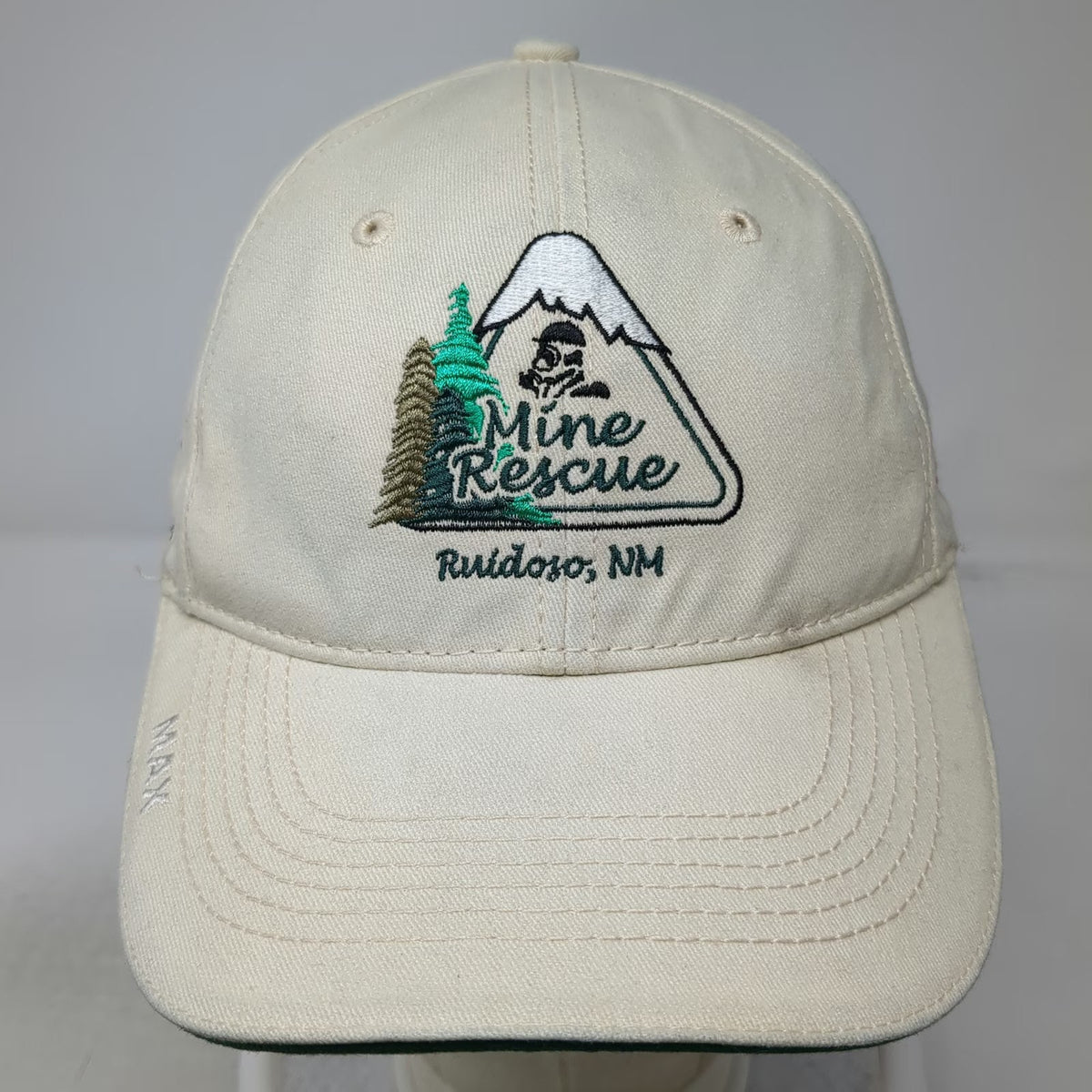 The MAX Baseball Cap Beige One Size Mine Rescue Ruidoso NM 2009 Association Hat