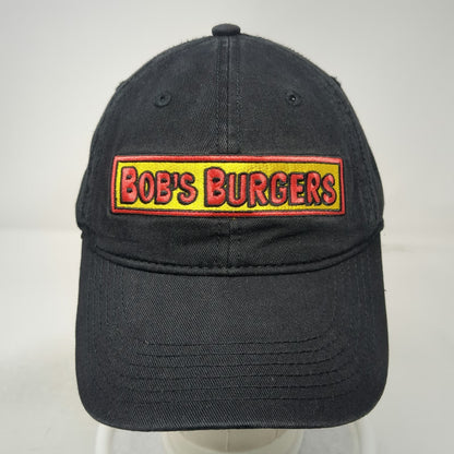 Bob's Burgers Baseball Cap Black One Size Ketchup Mustard Squeeze Bottle Hat